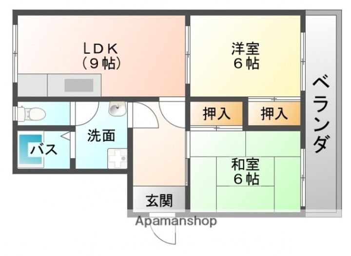 第1コーポ田上の間取り