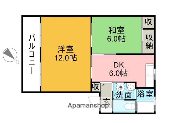 サンウエストパークB棟の間取り