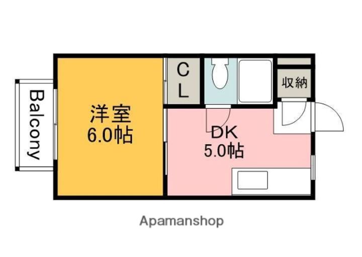 野地ハイツの間取り