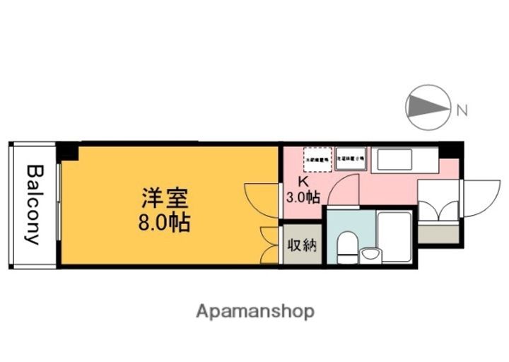 天神米田ビル307の間取り