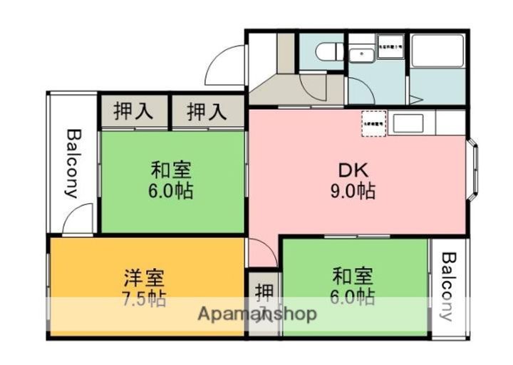 ガーデンヒルズの間取り