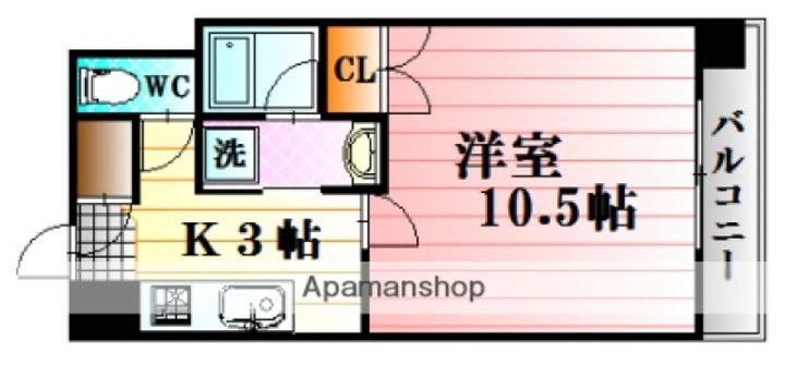 フローラ西原の間取り