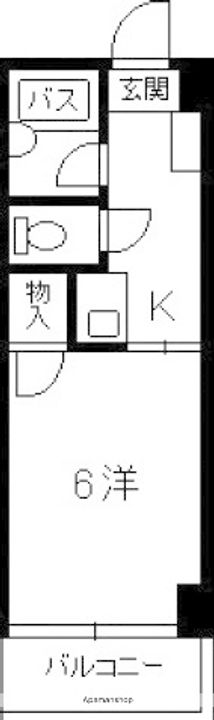 ジョイフリー皆賀306の間取り