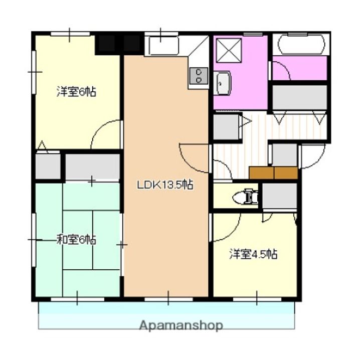 ステューディオ長束の間取り