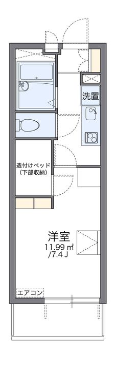 レオパレスフィオーレ住吉の間取り
