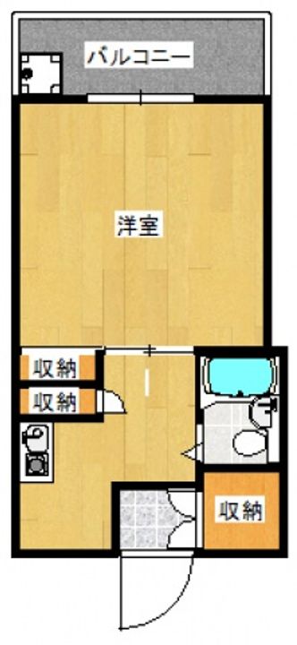 ウィンディア舟入南308号室の間取り