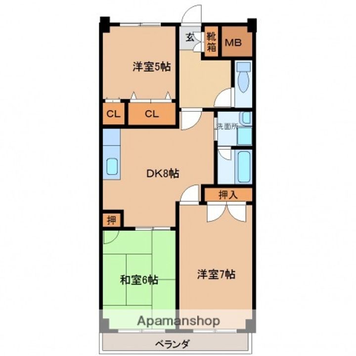 ユアコート土橋の間取り