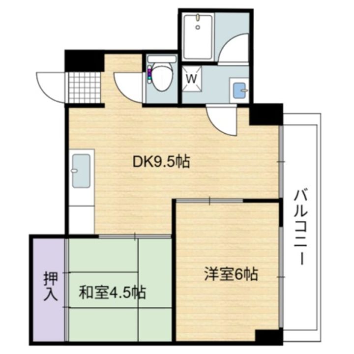 ビレッジ岩崎703号室の間取り
