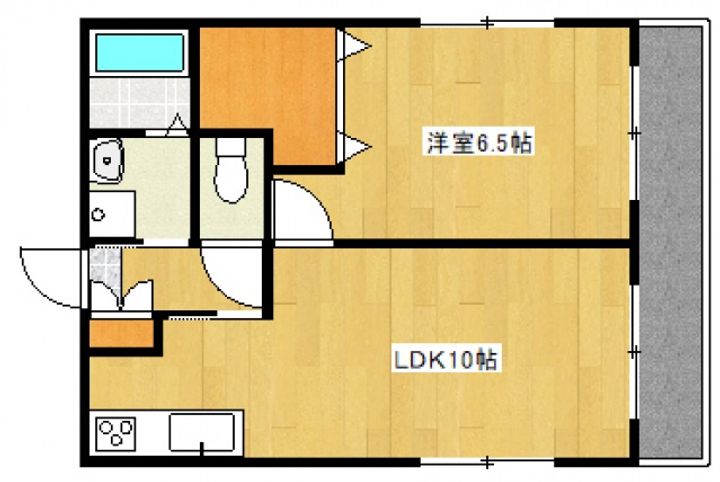 サーブハウス301号室の間取り