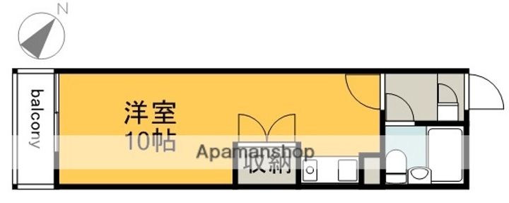 WHITE広島駅前(旧 T.BLDG広島駅前)の間取り