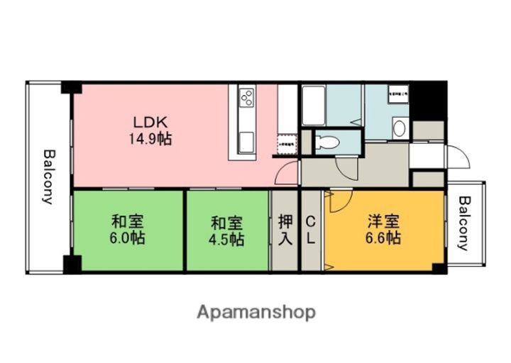 エトアール井口の間取り