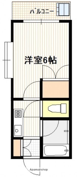 広島県広島市西区庚午北1丁目の賃貸マンションの間取り