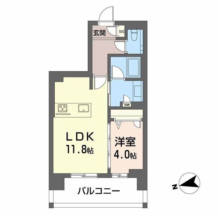 シャーメゾンステージ中央通りの間取り