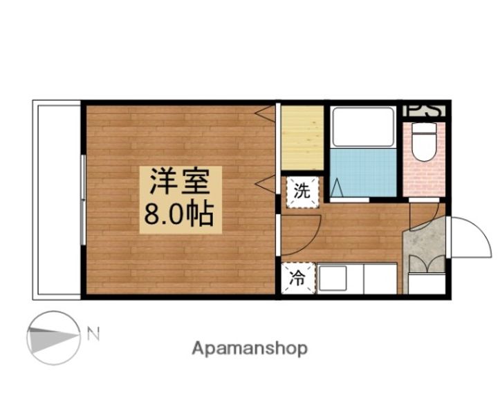 尾形ハイツA棟307の間取り
