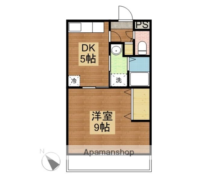 鏡山マンションⅡ402の間取り