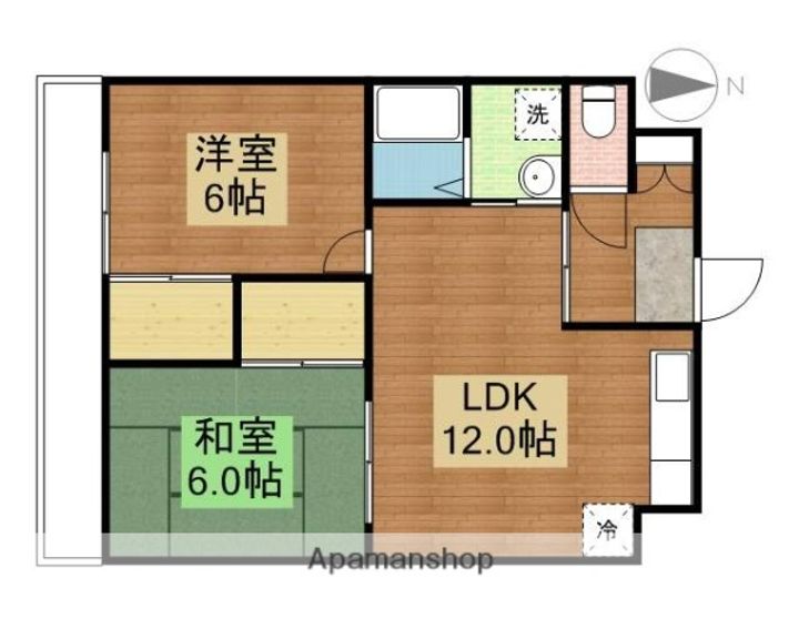 パークハイム中央102の間取り