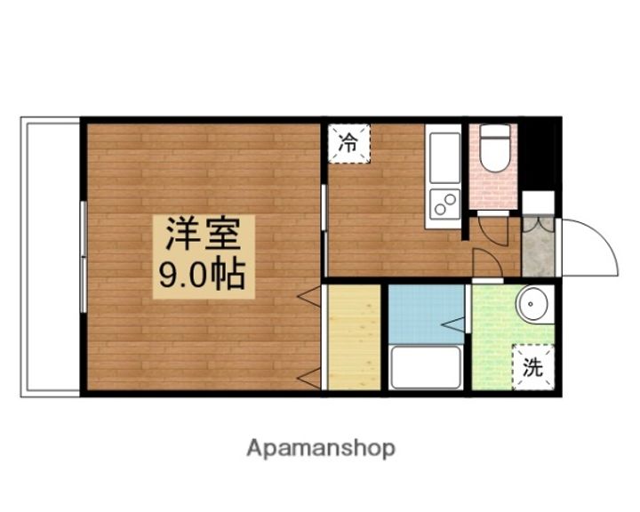 マサモトマンションⅡ401の間取り