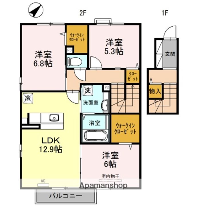 グリーナリーⅡの間取り