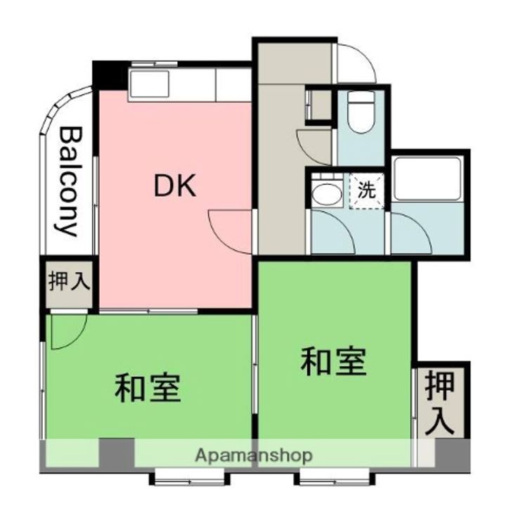 千足金広ビル502の間取り
