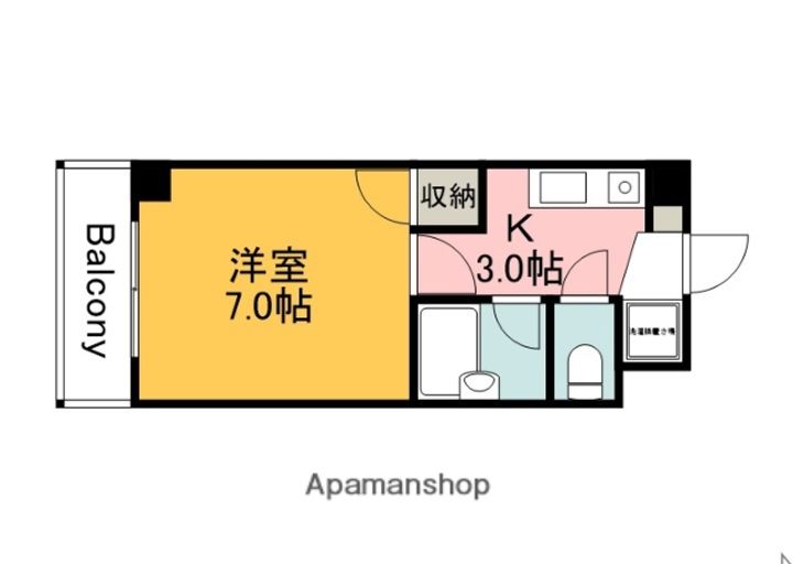 広島県広島市安佐南区東原1丁目の賃貸マンションの間取り