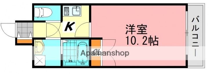 LECIEL仁保新町(旧オーシャン仁保新町)の間取り