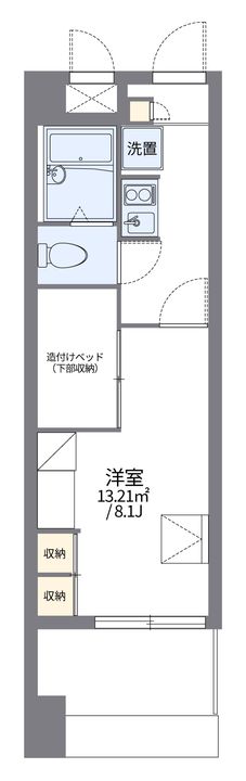 レオパレス国泰寺812の間取り