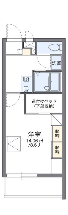 レオパレスFriends2の間取り