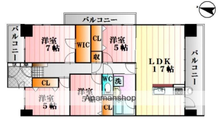 シティブリッジ西原の間取り
