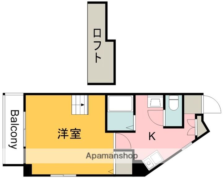 広島県広島市安佐南区大塚西2丁目の賃貸マンションの間取り