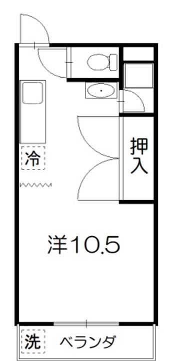 サンコービル518号室の間取り