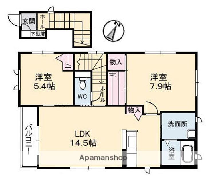 シャーメゾンNの間取り