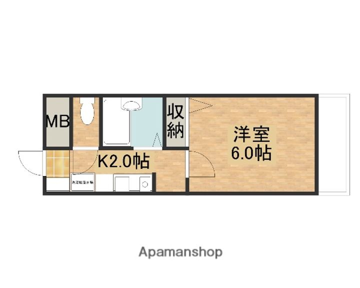 広島県安芸郡海田町南堀川町の賃貸マンションの間取り