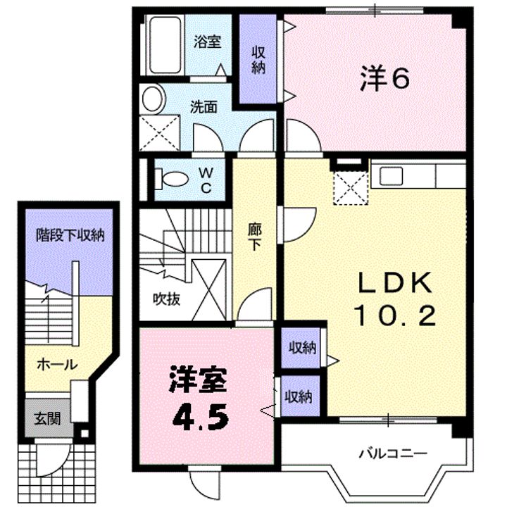 フェアリーランド Bの間取り