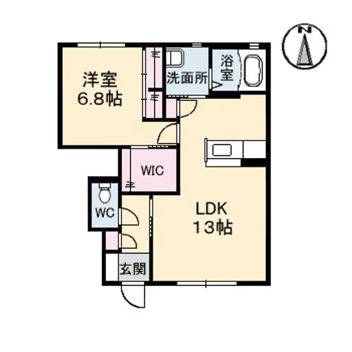 クレールSの間取り