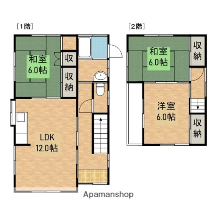 広島県安芸郡熊野町萩原10丁目(一戸建)の賃貸物件の間取り