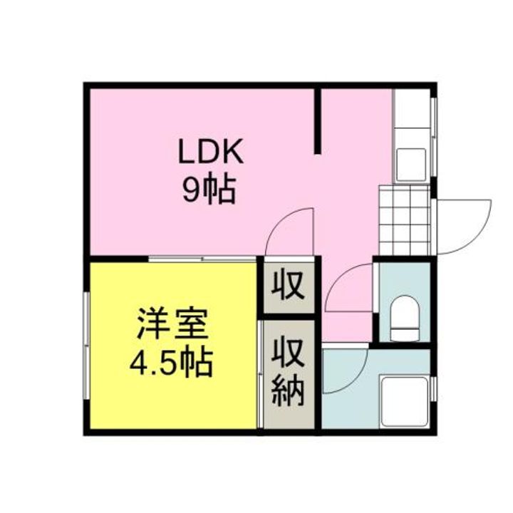 中津コーポ101の間取り
