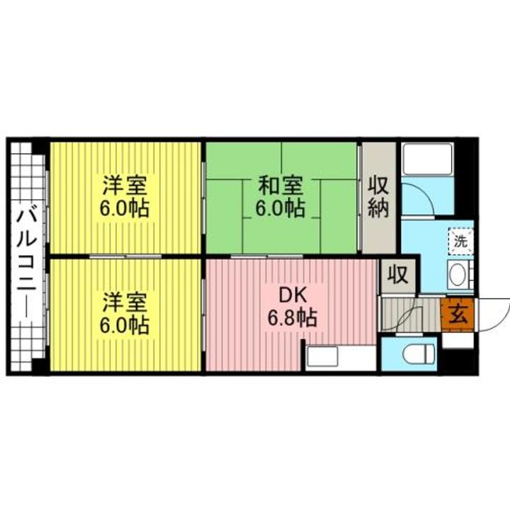 グランマレイ504の間取り