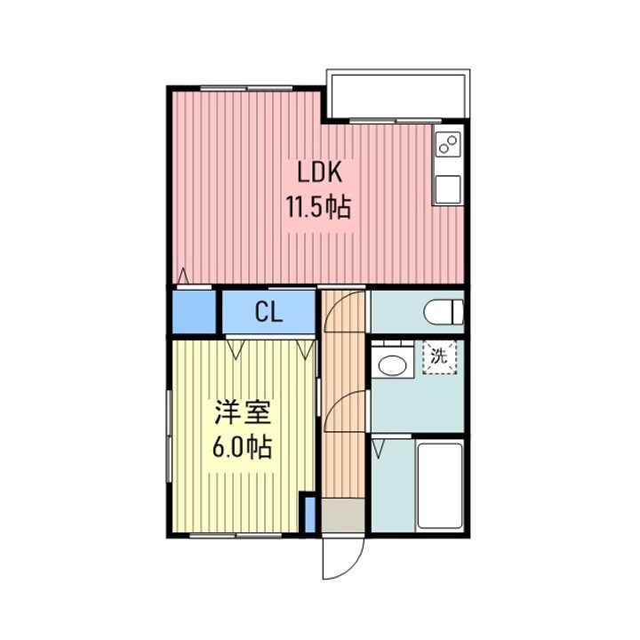 寿マンション302の間取り