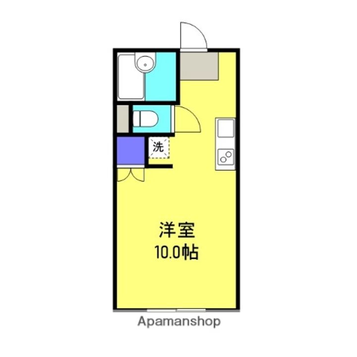 山口県岩国市関戸1丁目の賃貸アパートの間取り