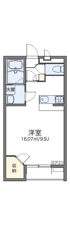 レオパレス柳の里203の間取り