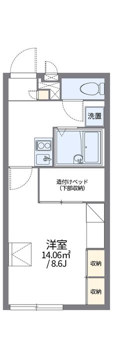 レオパレス由宇204の間取り