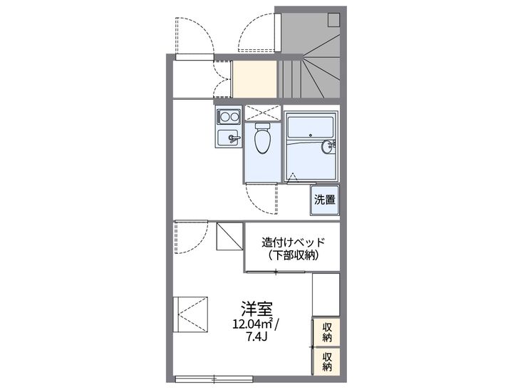レオパレス和央103の間取り