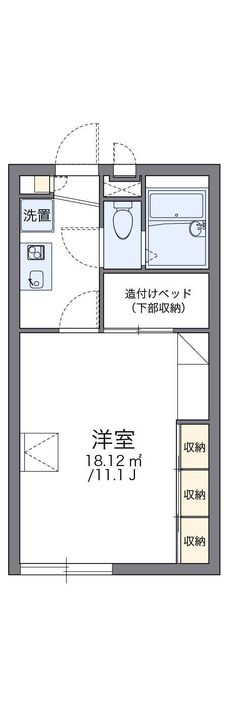 レオパレス装束208の間取り