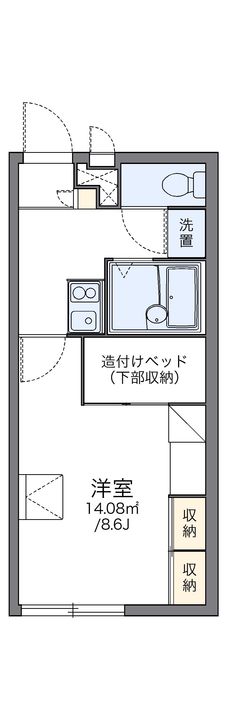 レオパレスWELL103の間取り