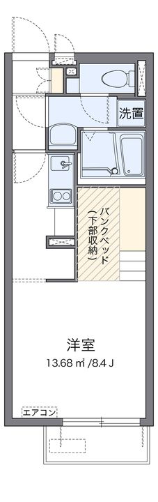 レオネクストミューズ107の間取り