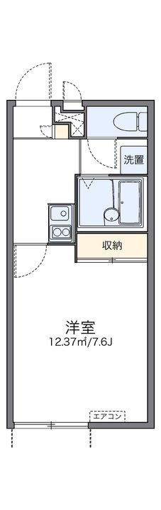 レオパレス東錦見103の間取り