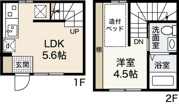 メゾネットSHOZOKUの間取り