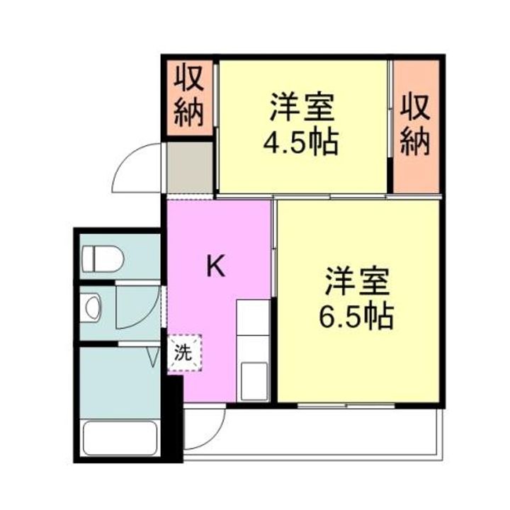 ヴィラナリー築出 1号棟の間取り