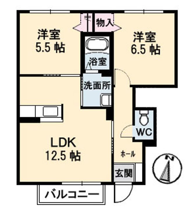 ヴィラ泉・東の間取り