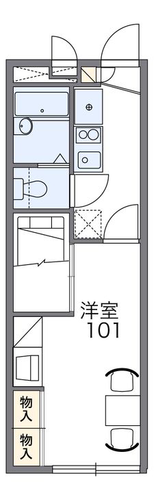 レオパレス衣舞109の間取り